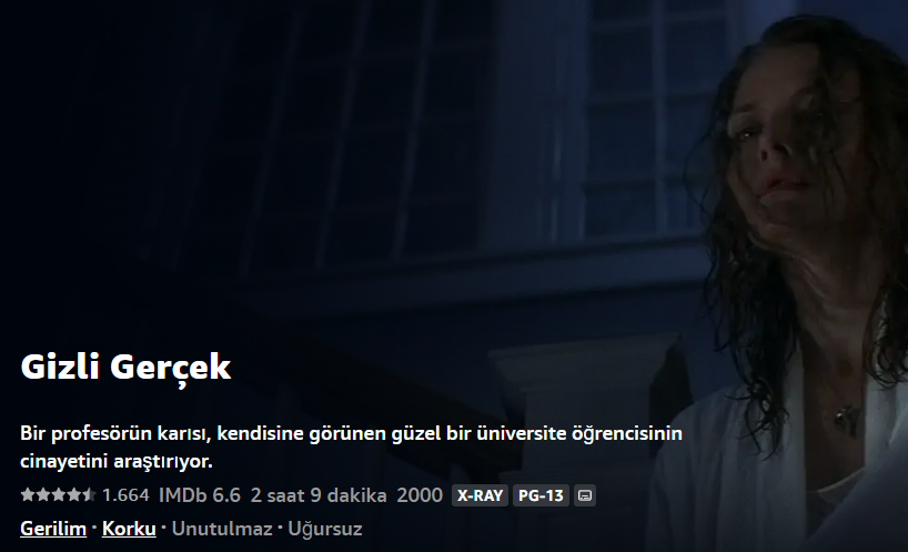 Gizli Gerçek (What Lies Beneath) - 2000