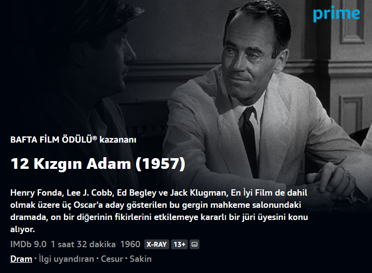 12 Öfkeli Adam (12 Angry Men) - 1957